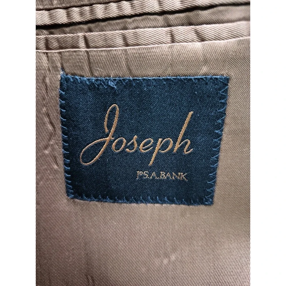 Jos A Bank Joseph Mens Slim Fit Wool Sports Coat 42R Gray 2 Button Blazer